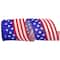 JAM Paper 4" x 10yd. Red, White & Blue Flag Stripe Wired Ribbon